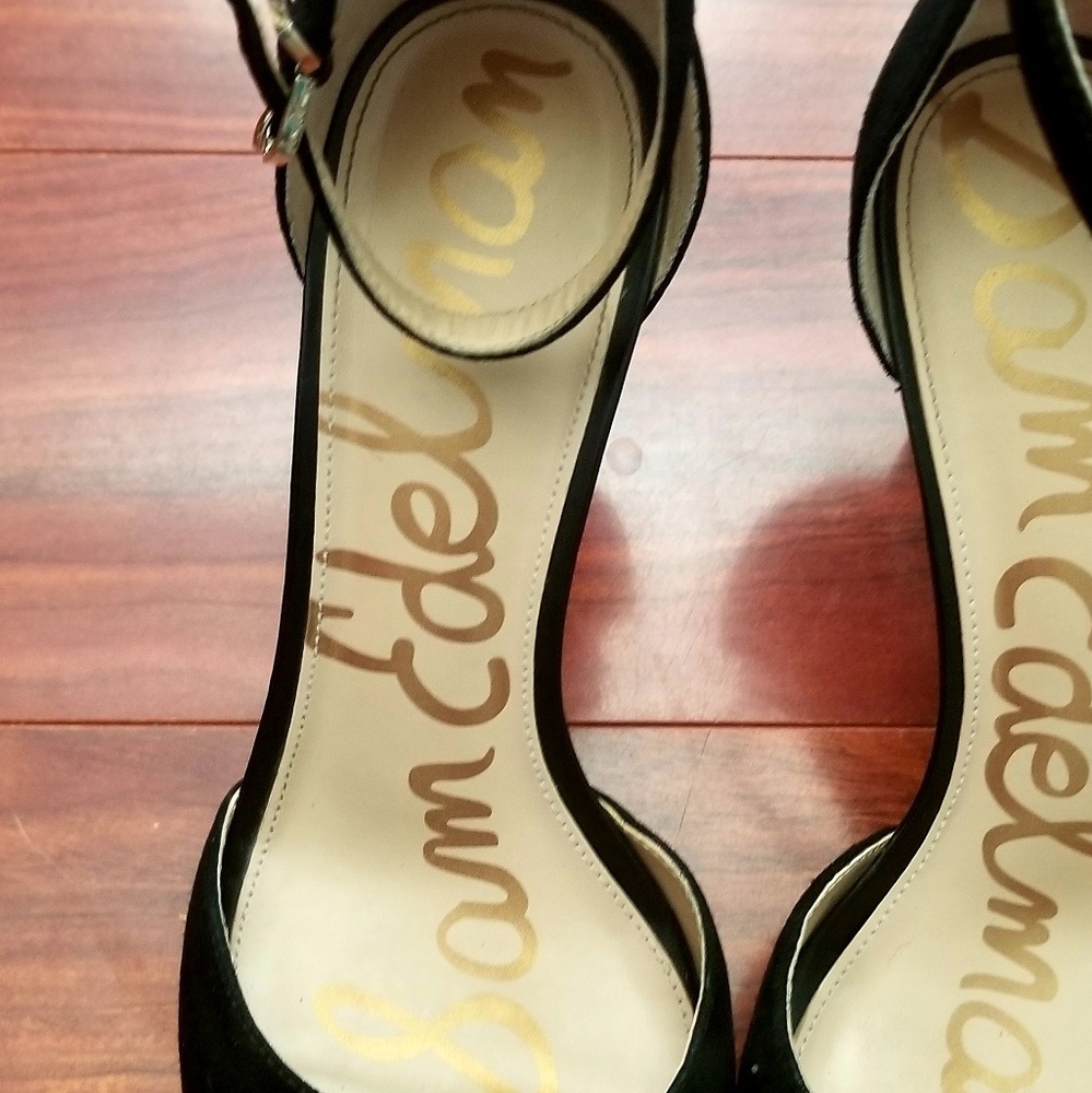 Sam Edelman black ankle strap heels♡sexy♡Sz. 9 Cyber Deal!!! - Picture 3 of 4
